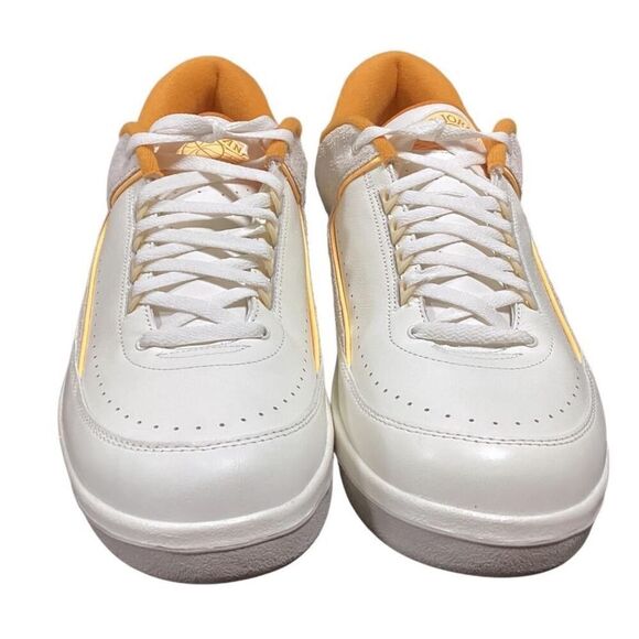 Nike Sneakers Men 18 White Yellow Air Jordan 2 Retro Low Craft Sail Melon NEW main image 8